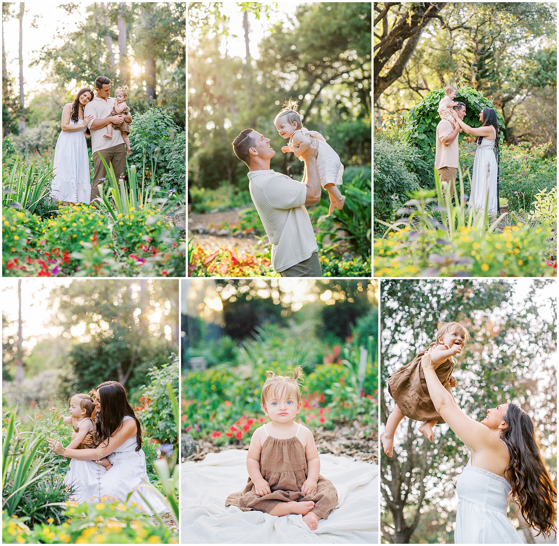 A sun drenched 1 year old milestone session in Orlando, FL by Rooted Love Photography.