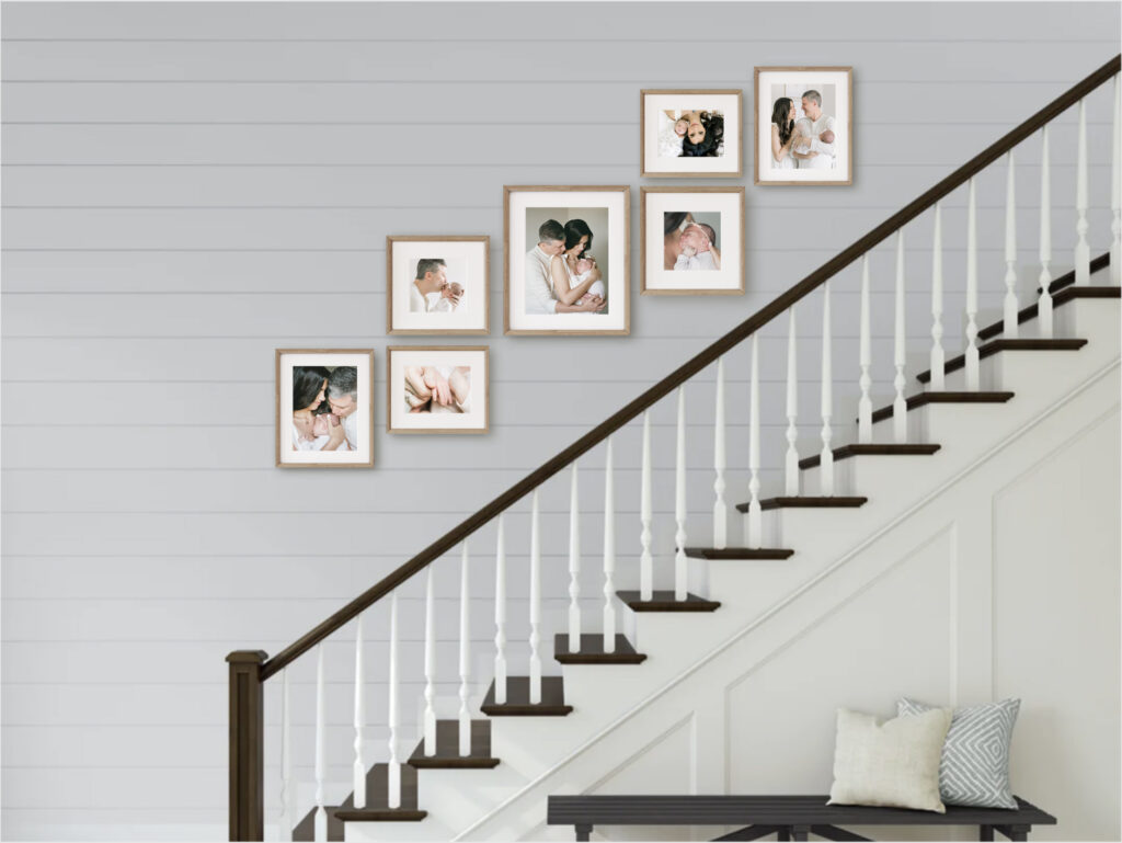 custom stairway gallery design
