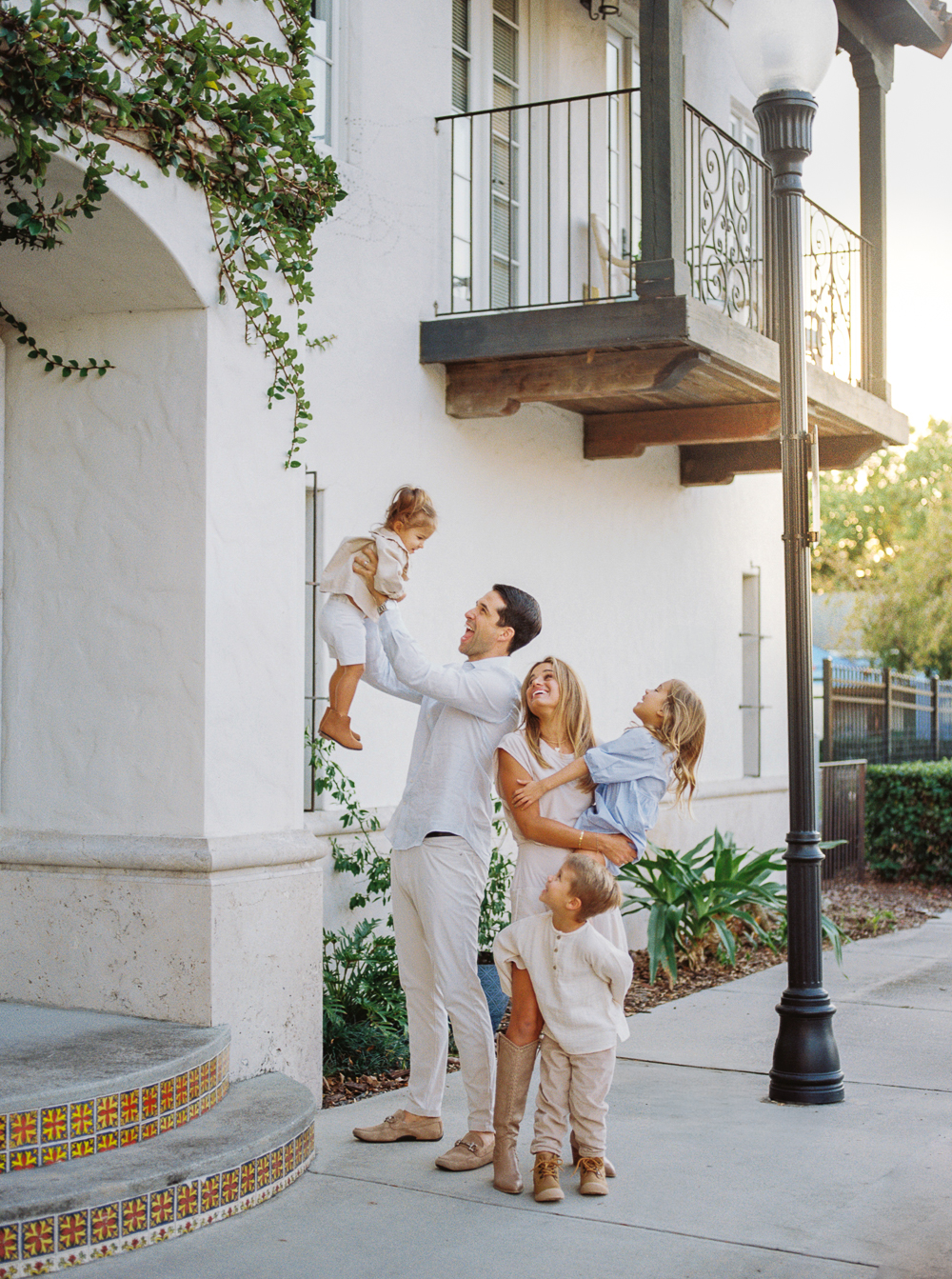 Sun filled family session by Orlando lifestyle photographer.