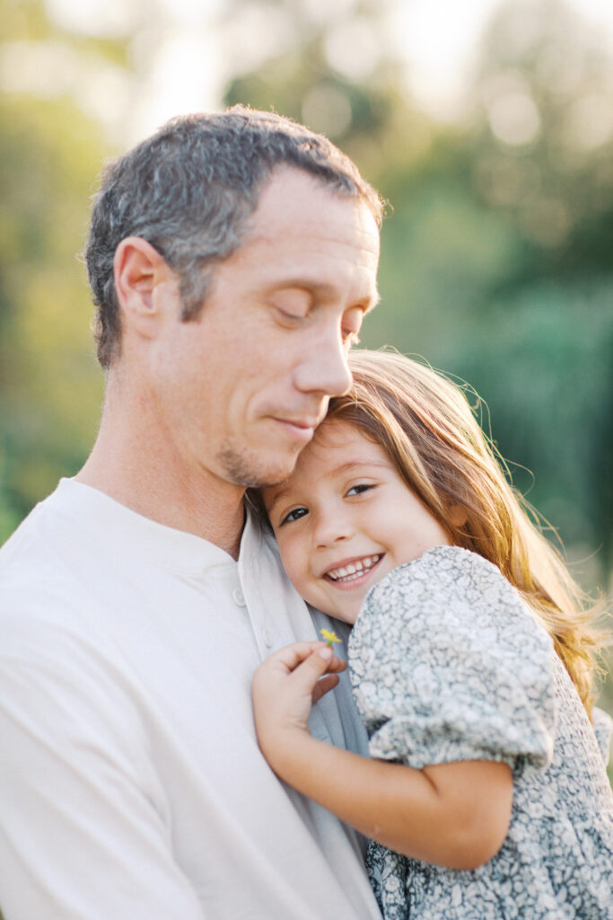 Dad and his girl at an Orlando family photo shoot.