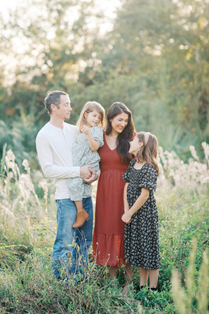 A fall family session at sunset by Orlando family photographer