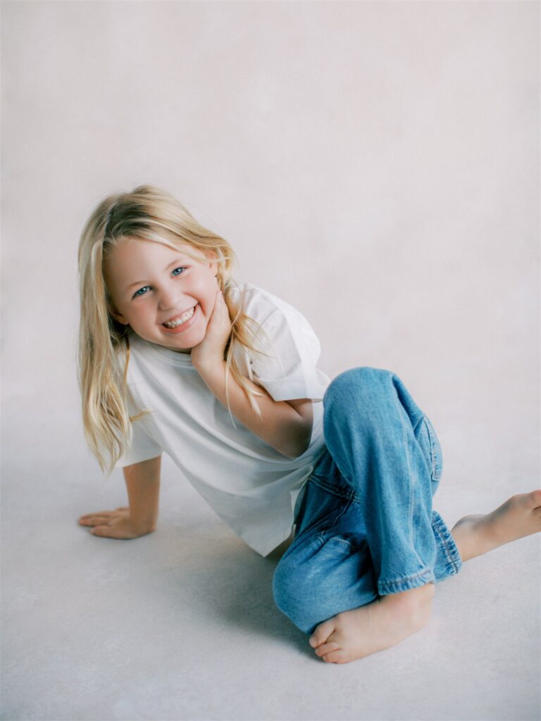 Simple and fun portraits of kids exactly how they are in this season.