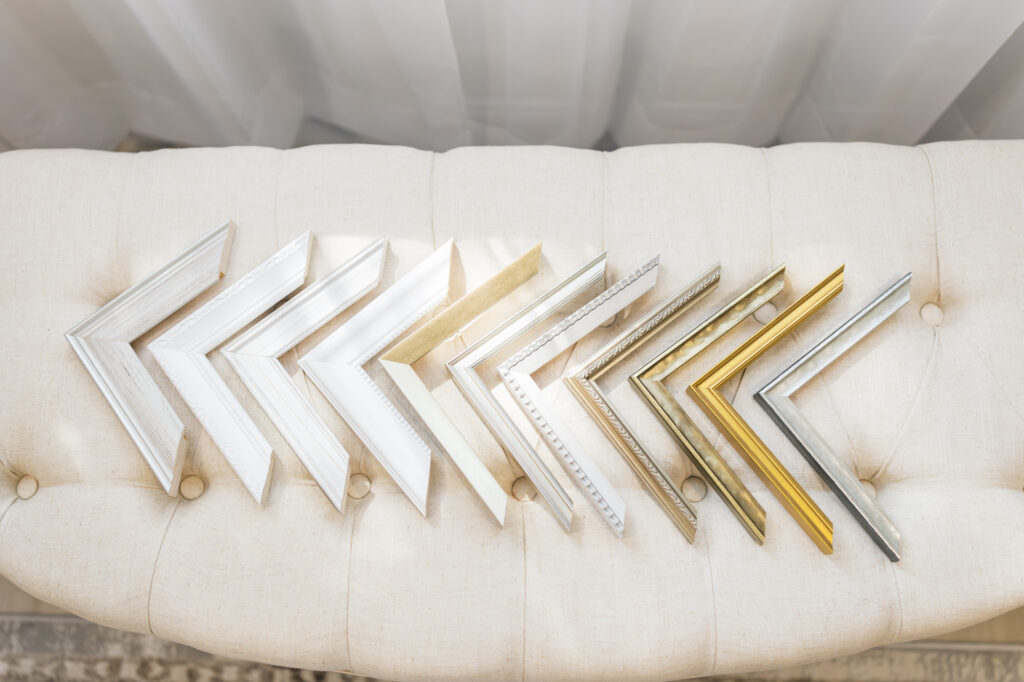 Custom framing by Orlando family photographer.