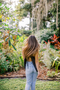 Light filled senior portraits in Orlando.