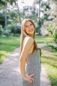 Light filled senior portraits in Orlando.