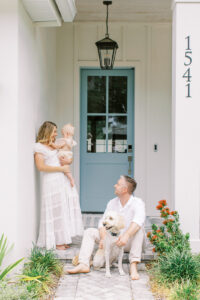 Orlando first birthday session at family's home.