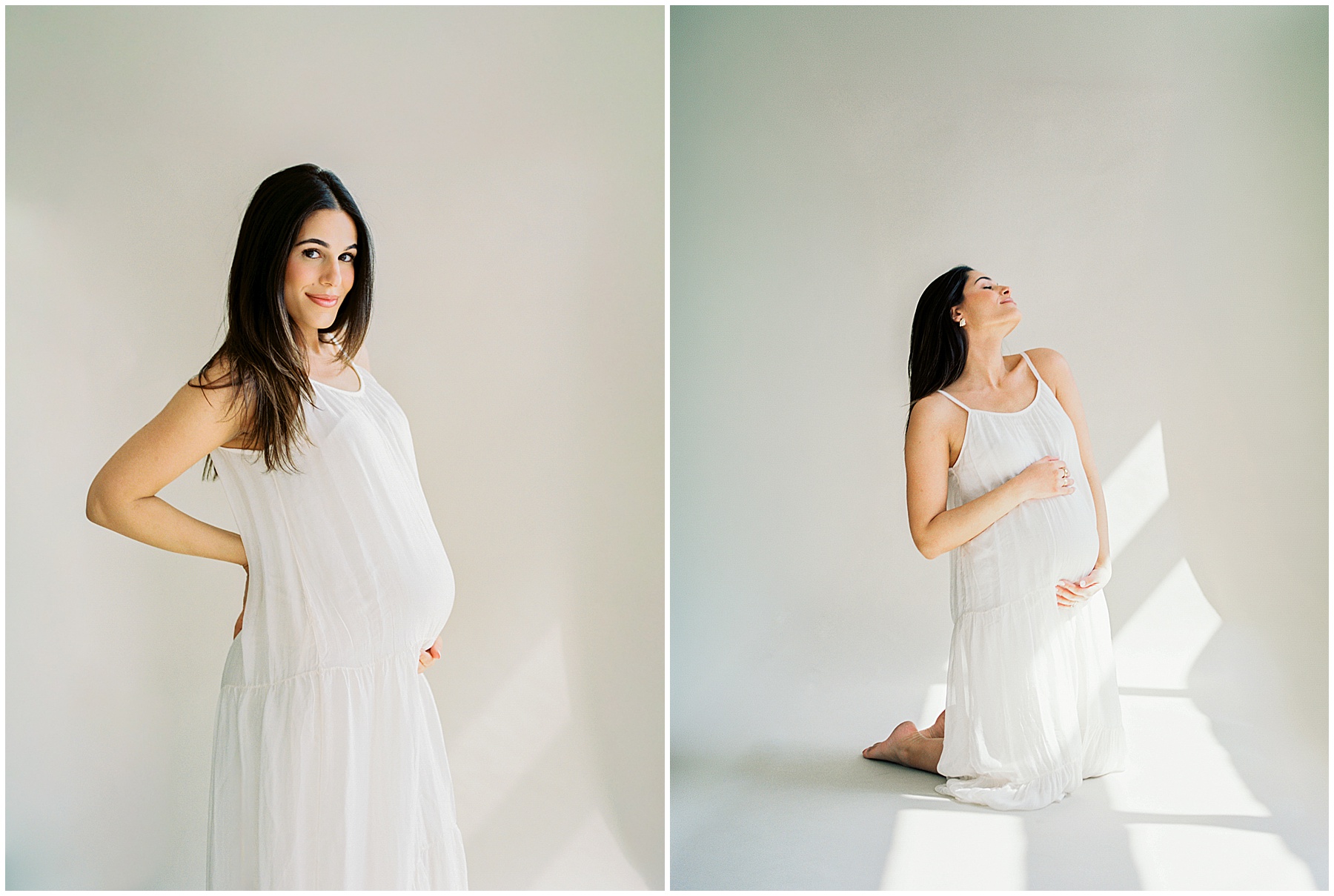 Beautiful studio maternity session in Orlando, FL.