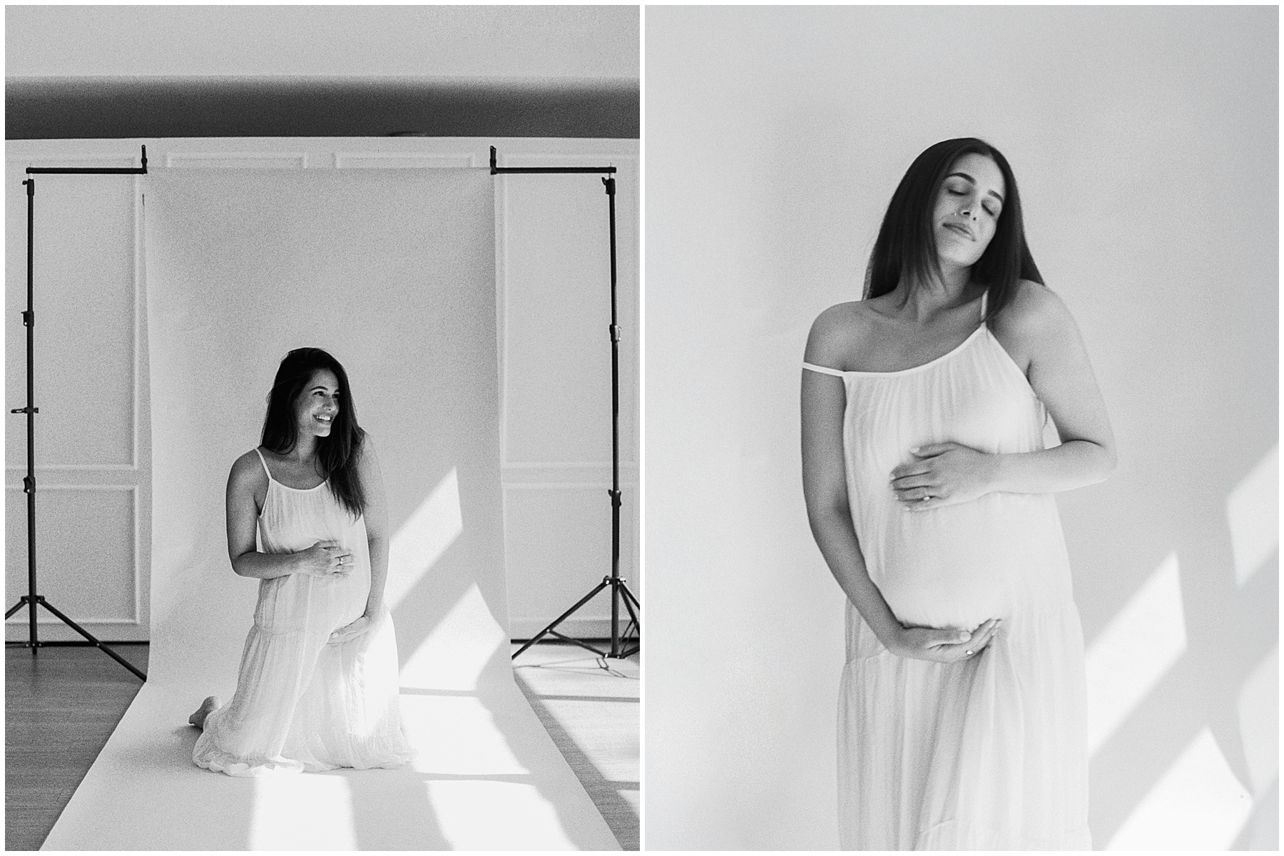 Beautiful studio maternity session in Orlando, FL.