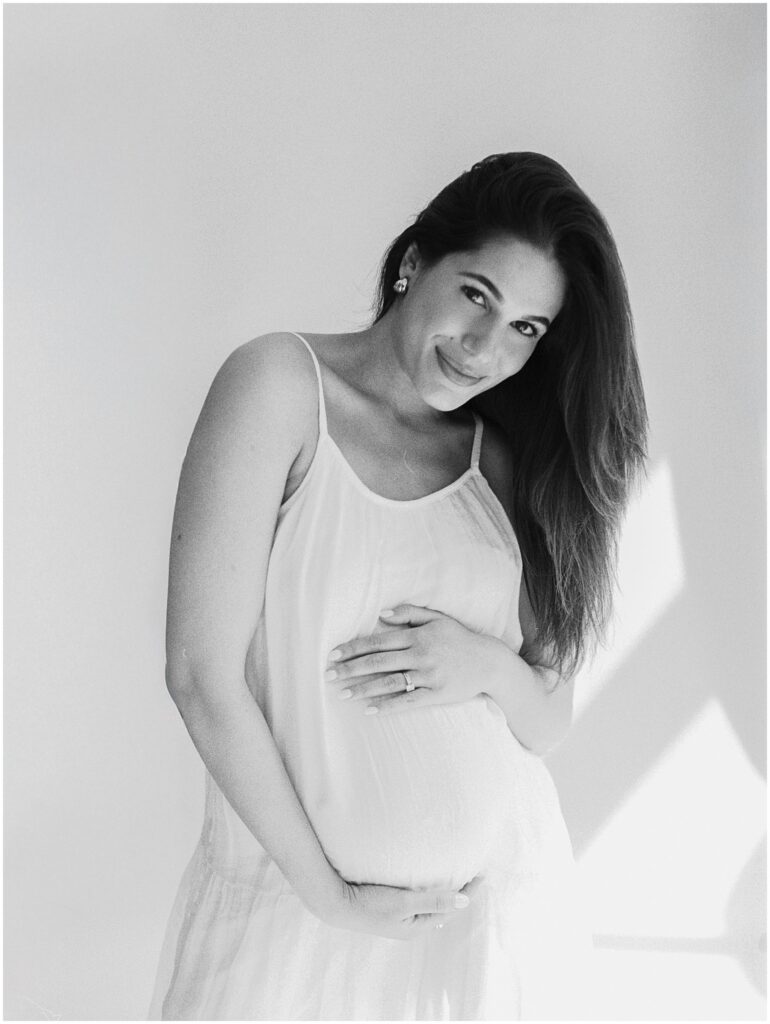 Beautiful studio maternity session in Orlando, FL.