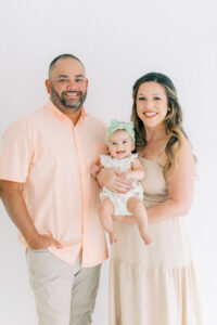 Six-month baby milestone photography session, lifestyle photographer Winter Park FL, Rooted Love Photography.