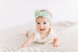 Six-month baby milestone photography session, lifestyle photographer Winter Park FL, Rooted Love Photography.