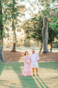 Beautiful sun soaked maternity session by Rooted Love Photography in Orlando.
